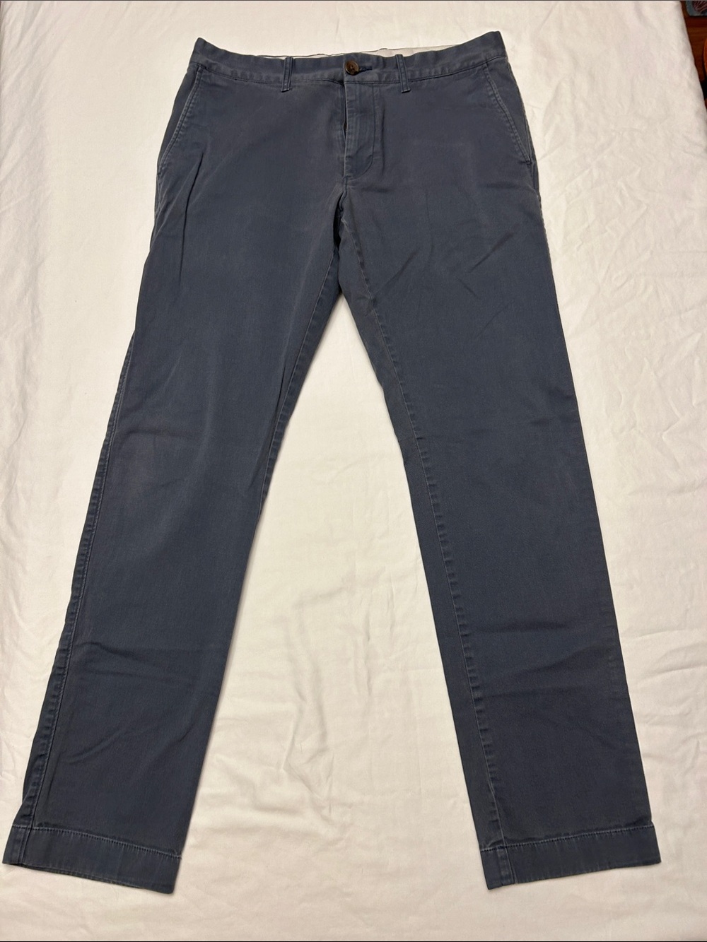 J. Crew FLEX Khaki Chino Pants with Dark Trim Slim